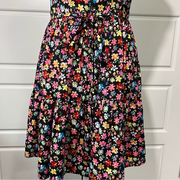 Band of Gypsies SM Women’s Floral Sleeveless Criss Cross Back Mini Dress - Picture 6 of 7